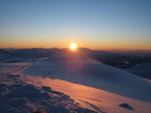 Sunset from Geal Charn